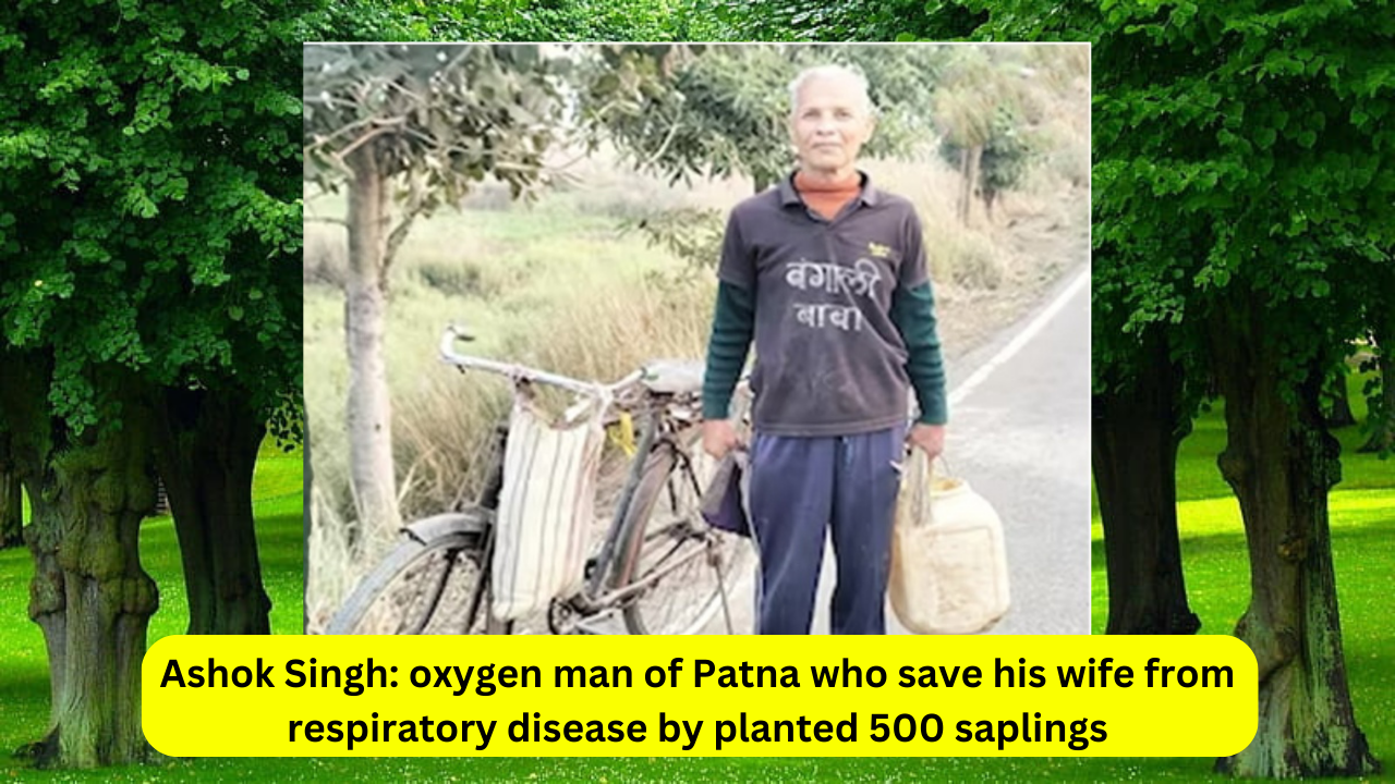 Ashok Singh: oxygen man of Patna who save his wife from respiratory disease by planted 500 saplings