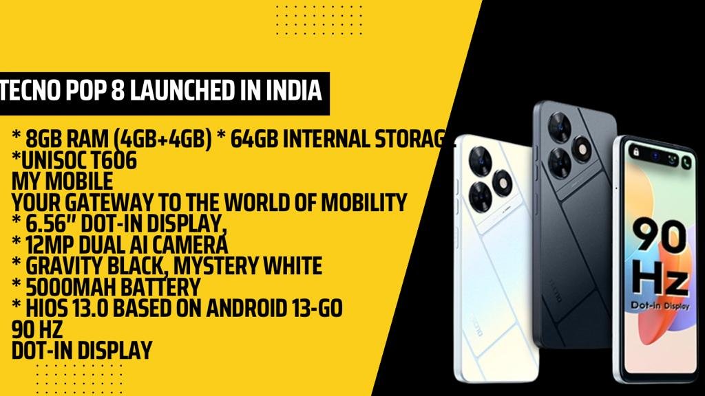 TECNO POP 8 Launched in India